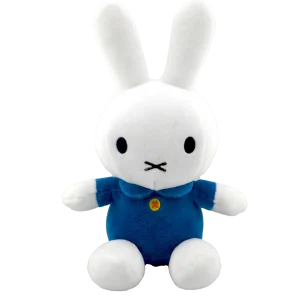 Miffy 8" Beanbag--White with Blue Dress