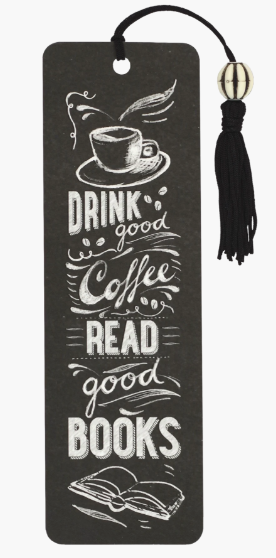 Beaded Bookmark Coffee and Books