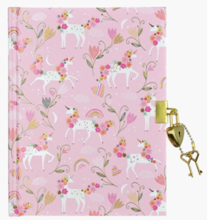 Unicorn Blooms Locking Journal